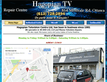 Tablet Screenshot of hagopiantv.com